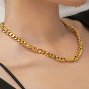 💛18K gold chain necklace